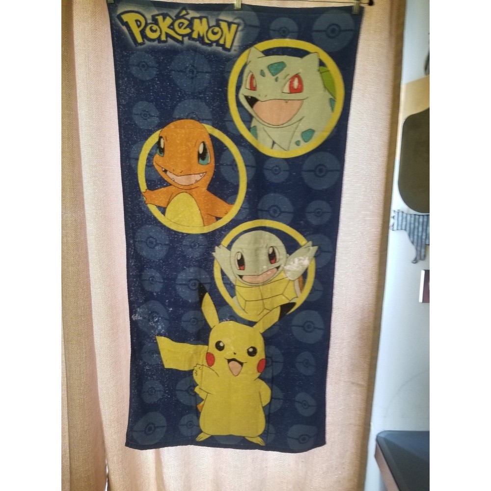 Vintage 90's Pokemon Beach towel